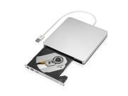 Patazon CD DVD RW Burner Writer external hard drive for Apple Macbook Macbook Pro Macbook Air or other Laptop Desktops with USB3.0 Cable Silvery