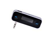 3.5mm Wireless Rechargeable Built in Lithium Battery FM Transmitter Car Audio