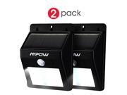 Mpow 2 Pack Ourdoor Waterproof Solar Powered Motion Sensor Light for Patios Decks Pathways Stairways Driveways Garden etc.