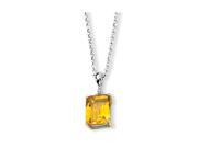 UPC 685146725972 product image for Sterling Silver & 14K Yellow Gold-Plated 18in Citrine & Diamond Necklace 2.975ct | upcitemdb.com