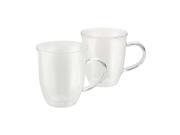 BONJOUR 51283 Clear 2 Piece Insulated Glass Espresso Cup Set