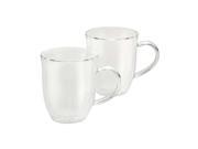 BONJOUR 51286 Clear 2 Piece Insulated Glass Latte Cup Set