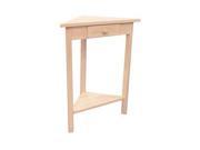 International Concepts Corner Accent Table Unfinished - OT-
