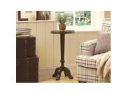 Monarch Specialties Medium Walnut Veneer 16 Dia Accent Table i3354