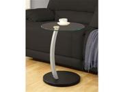 Monarch Specialties Black Silver Bentwood Accent Table i3009