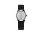 Skagen MOP Dial Black Leather Womens Watch 880LBLBS1