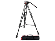 Manfrotto 504HD Fluid Video Head with 546B 2 Stage Aluminum Tripod Kit