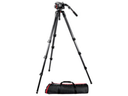 Manfrotto 504HD Head with 536 3 Stage Carbon Fiber Tripod Kit