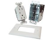 On Q Legrand Duplex Outlet Kit with Surge Protection 364569 02 V1