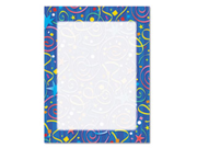 Design Paper 24 lbs. Star Confetti 8 1 2 x 11 Royal Blue 100 Pack
