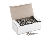 Aluminum Head Push Pins Aluminum Silver 5 8 100 Box