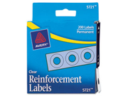 Avery Consumer Products AVE05721 Reinforcements .25in. Diameter 200 Box Clear