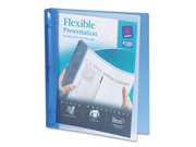 Avery Consumer Products AVE17675 Flexible Presentation Binder View Pocket 1in. Cap Blue