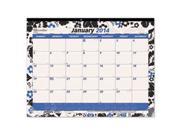 Monthly Fashion Desk Pad With Blossoms 22 x 17 2014