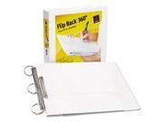 Avery Consumer Products AVE17590 Flip Back View Binder 1 .50in. Capacity 11in.x8 .50in. White