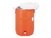 Insulated Water Cooler 5 Gal Orange 10 Dia x 19 1 2 H Polyethylene