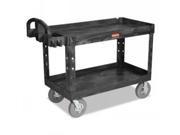 C Hd Utility Cart 2 Shel24 X36 Black