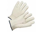 Anchor 4000M 4000 Series Leather Driver Gloves White Medium 12 Pairs