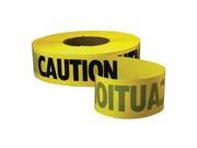 Caution Barricade Tape 3 x 1000ft Yellow Black
