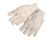 Anchor 1050 Heavy Canvas Gloves White Red 12 Pairs