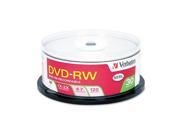 DVD-RW Discs, 4.7GB, 2x, Spindle, 30/Pack