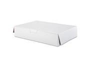 Tuck Top Bakery Boxes 19w x 14d x 4h White 50 Carton