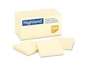 Self Stick Notes 3 X 3 Yellow 18 100 Sheet Pads Pack