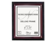 Executive Document Frame Plastic 8 X 10 Black Mahogany