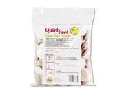 Quiet Feet Deluxe Noise Reducers 1 1 4 Dia Circular Beige 100 Pac