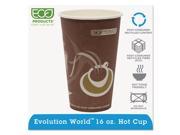 Eco Products Evolution World 24% PCF Hot Drink Cups 16 oz. Purple 1000 Carton