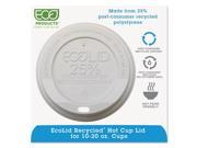 Eco Lid 25% Recycled Content Hot Cup Lid Fits 10 20Oz Cups 1000 Cart
