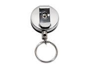Heavy Duty Retractable Id Card Reel 18 Extension Black Chrome 6 Pa