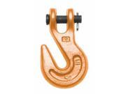 473 Series Clevis Grab Hooks Size 3 8 Painted Orange Finish