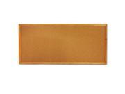 Classic Slim Line Cork Bulletin Board 12 X 36 Oak Finish Frame