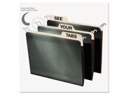 Hanging File Folders with Innovative Top Rail Letter Green 20 Pack