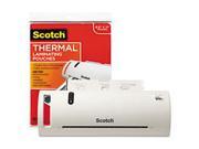 3M TL902VP Scotch Thermal Laminator Value Pack 9 W with 20 Letter Size Pouches