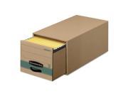 Fellowes 1231201 Super Stor Drawer Steel Plus Storage Box Legal Kraft Green 6 Carton