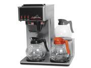 Coffee Pro OGFCP3LB Stainless steel Three-Burner Low Profile Institutional Coffee Maker