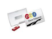 Click Fold Convex Name Badge Holder Double Magnets 3 3 4 X 2 1 4 Cl