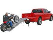Black Widow 10ft. Arched 3 Ramp Aluminum Motorcycle Loading System with ramps and straps MF 12038