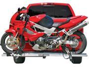 Hitch Mounted Sport Bike Motorcycle Carrier with a 600 lb. Capacity and 72 Loading Ramp