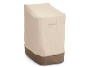 Classic Accessories 78972 Stackable Chairs Cover Tan Trim