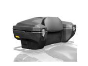 Lockable Hard Side Rear ATV Storage Box with Padded Backrest