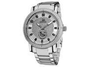 UPC 848572000123 product image for Joshua & Son's Men's Stainless Steel Diamond Bracelet Watch | upcitemdb.com