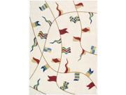 Pattern: Abstract Color Family: Cream / Ivory Construction: Machine-Made