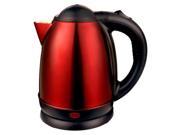 Brentwood KT 1795 1.7 Liter Stainless Steel Cordless Electric Tea Kettle Red Black