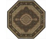 Nourison Persian Arts Black Rug (5'3 X 5'3 Octagon)