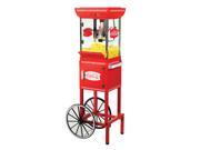 Nostalgia Electrics Coca Cola Series 48 inch Old Fashioned Movie Time Popcorn Cart