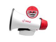 PYLE PRO PMP37LED Mini Compact Megaphone Bullhorn with Siren Alarm LED Lights