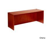 Boss 71 inch Cherry or Mahogany Finished Desk Shell